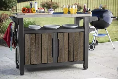 Стол для барбекю Деко 207 Л (Deco Unity XL 207L Walnut) темно-коричневый