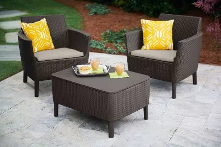 Комплект мебели Салемо балкон (Salemo balcony set) коричневый