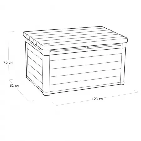 Сундук Денали 380 л (Denali DuoTech Deck Box 380L)