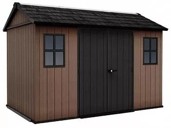 Сарай "Ньютон Плюс 11х7,5" (размеры 350 х 230 (wide) или 230 х 350 см), коричневый