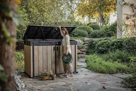 Уличный шкаф Horizontal Shed 2020 л. светло-коричневый