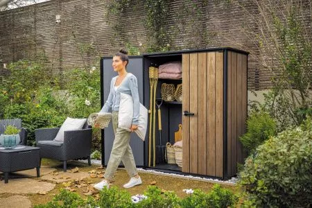 Шкаф Vertical Shed 1400 L  тёмно-коричневый