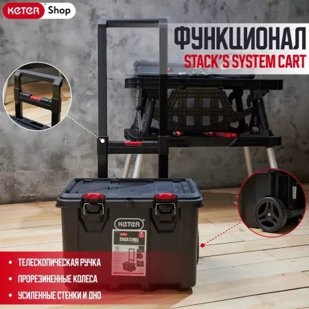 Ящик для инстр. Stack's System Cart 