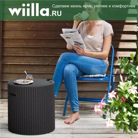Столик-холодильник Кул-Стул (Cool stool) коричневый