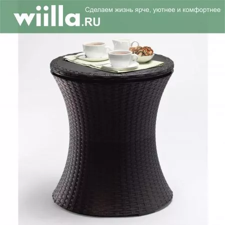 Стол Кул Бар Раттан (Cool bar rattan) графит