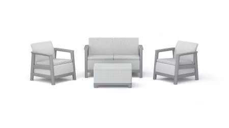Комплект мебели Сканди (Scandi Linea 2 Seater Set) пепельно серый