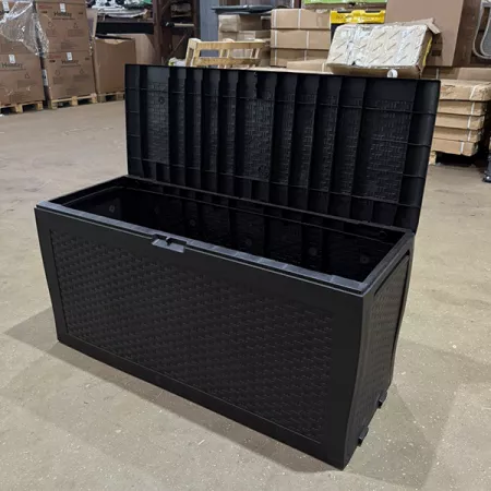 Емкость д\хранения (сундук) "SAMOA RATTAN BOX" 270л. (графит) 