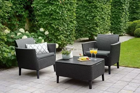 Комплект мебели Салемо балкон (Salemo balcony set) графит