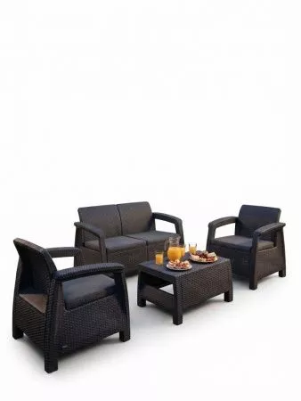 Комплект мебели Сканди (Scandi Linea 2 Seater Set) графит