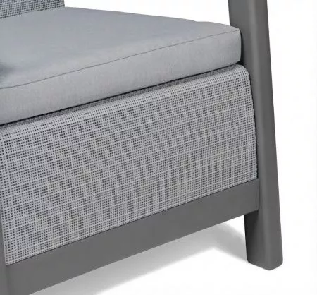 Комплект мебели Сканди (Scandi Linea 3 Seater Set ) пепельно серый
