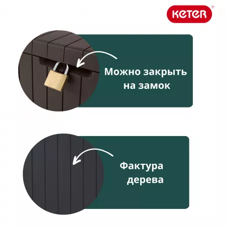 Сундук  CITY STORAGE BOX 113 л,  графит