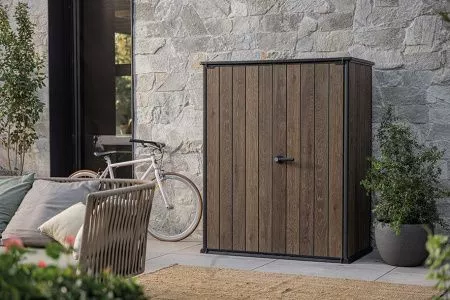 Шкаф Vertical Shed 1400 L  тёмно-коричневый