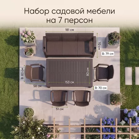Комплект мебели Wiilla обеденный