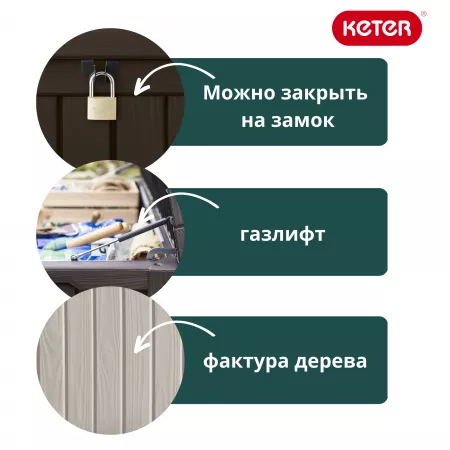 Сундук Роквуд (ROCKWOOD) 570л., бежевый