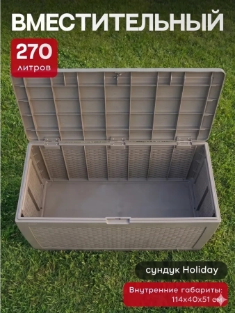 Сундук универсальный "Holiday" (капучино), 270 л