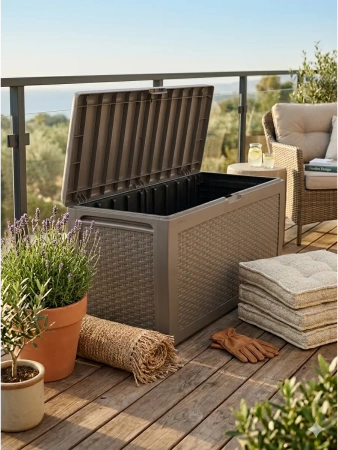 Сундук  SAMOA RATTAN BOX) 270л, капучино