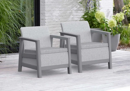 Комплект мебели Сканди (Scandi Linea 3 Seater Set ) пепельно серый